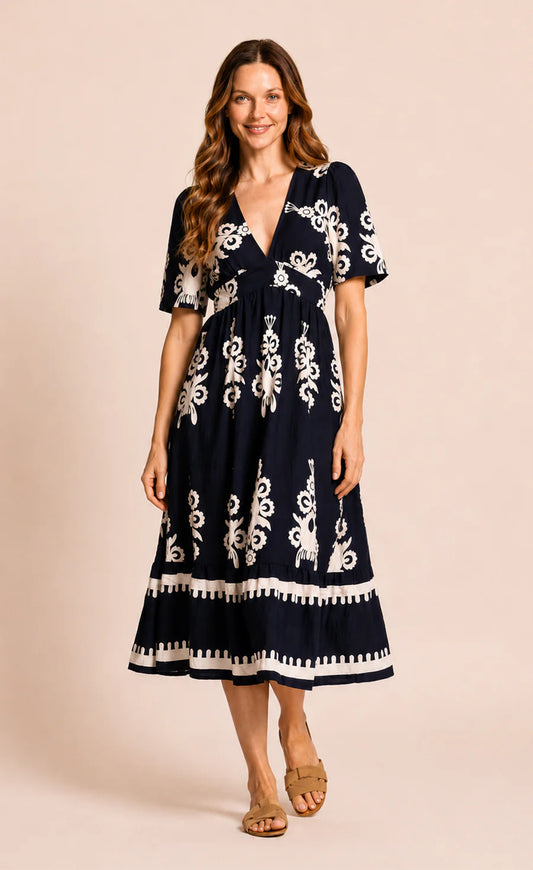Bellingham Dress - Navy