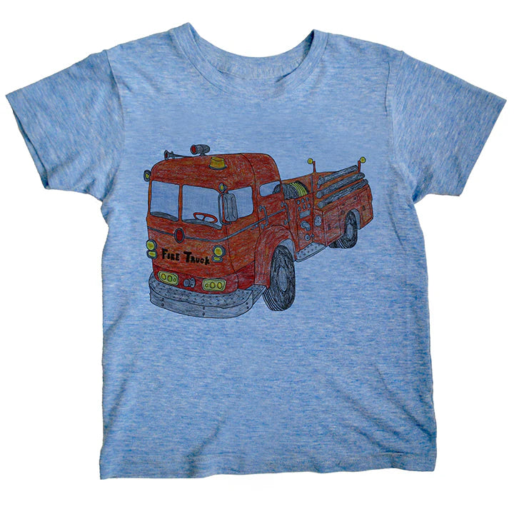 Fire Truck - Kids Organic Tee (Oakland)