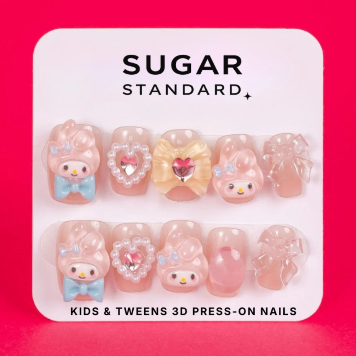 Little Sugar Nails - Bow & Bunny
