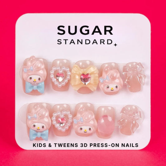 Little Sugar Nails - Bow & Bunny