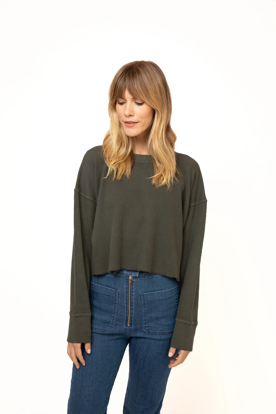 Boxy Thermal Tee - Billard