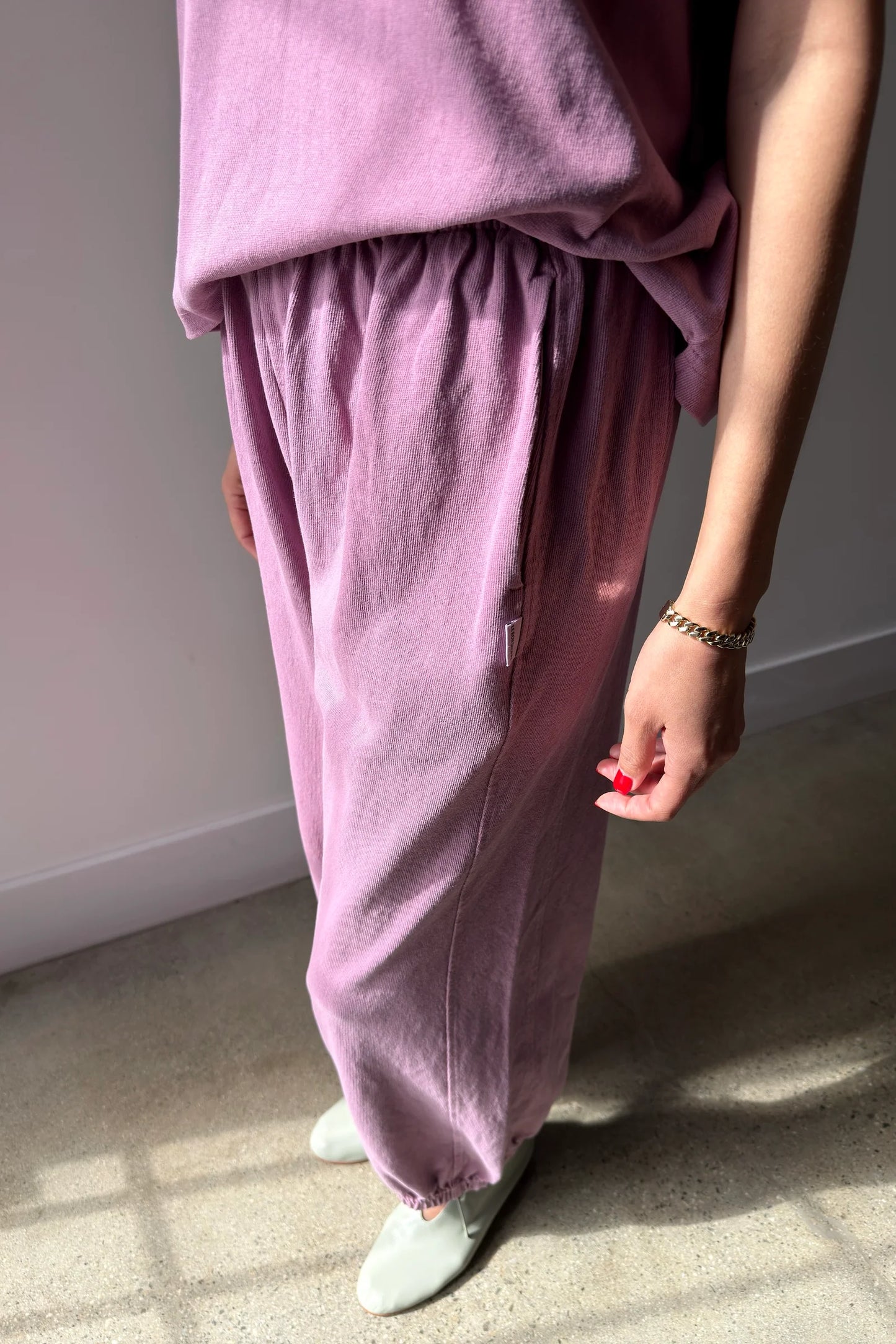 BALLOON PANTS - DUSTY LILAC