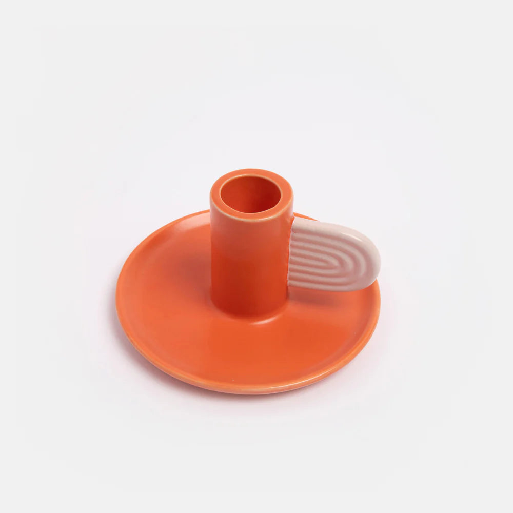 Orange/Pink Candle Holder