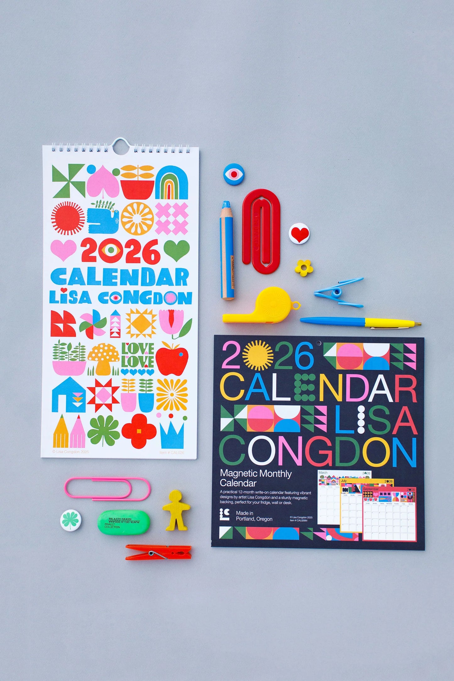 2026 Wall Calendar by Lisa Congdon