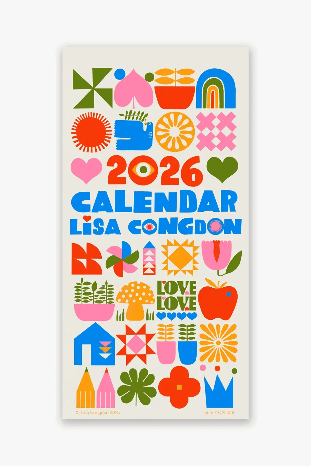 2026 Wall Calendar by Lisa Congdon