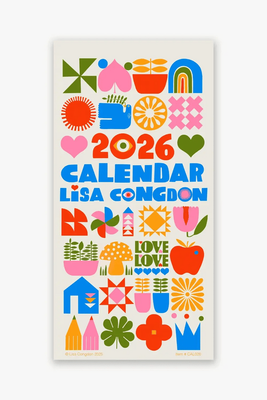 2026 Wall Calendar by Lisa Congdon