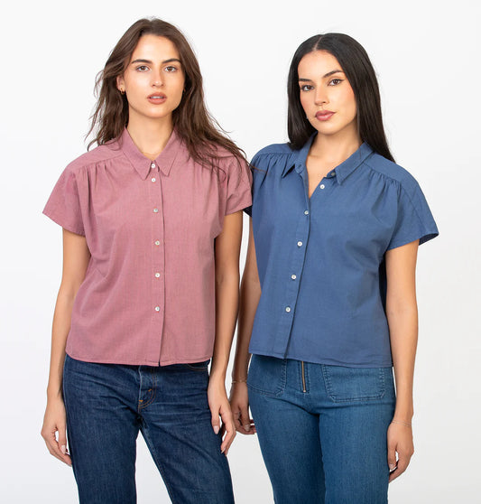 Carol Blouse in Cotton Graph - Two Colors