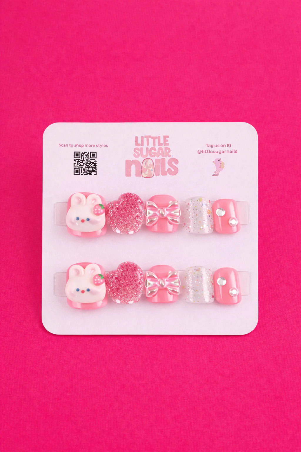 Little Sugar Nails - Berry + Bunny