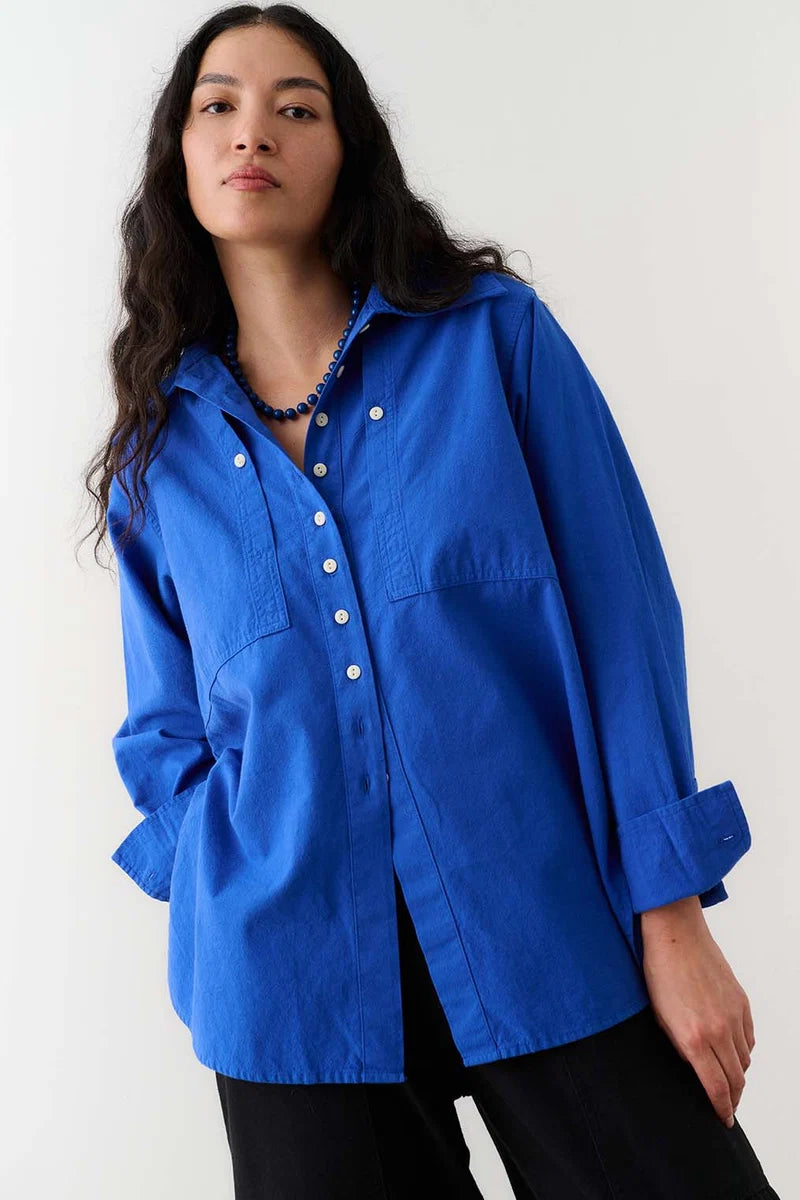 Collared Shirt - Colbalt Blue