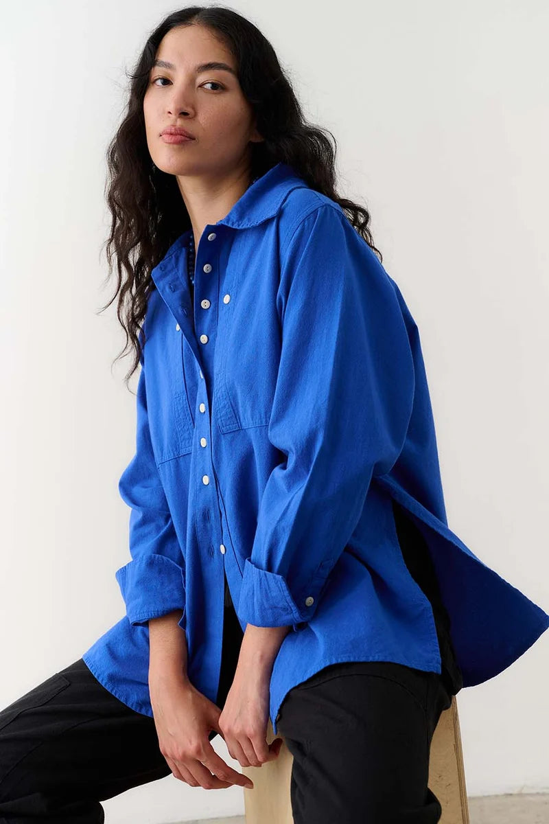 Collared Shirt - Colbalt Blue
