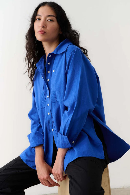 Collared Shirt - Colbalt Blue