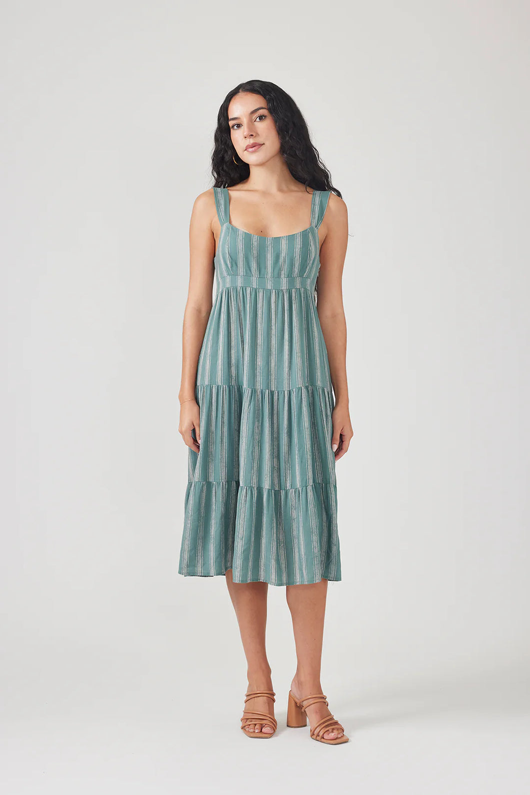 Sundress - Green Stripe