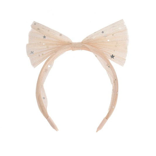 Shimmer Tulle Bow Headband