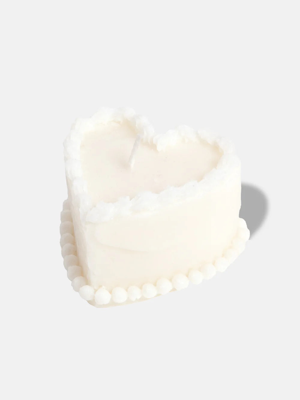 Sweetie 3D Candle Heart Cake - White