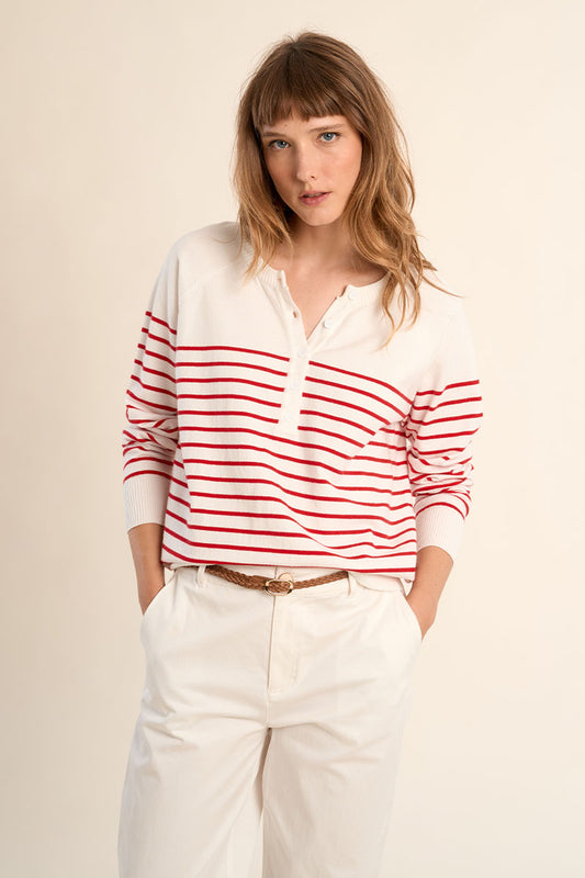 Striped Sweater - Red