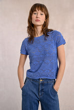 Load image into Gallery viewer, S/S Textured Sweater - Blue
