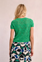 Load image into Gallery viewer, S/S Textured Sweater - Green
