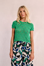 Load image into Gallery viewer, S/S Textured Sweater - Green
