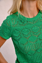 Load image into Gallery viewer, S/S Textured Sweater - Green
