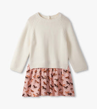 Load image into Gallery viewer, Tinsel Horse Sweater Dress
