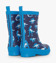 Load image into Gallery viewer, Painted Dinosaurs Matte Rain Boots
