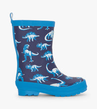 Load image into Gallery viewer, Painted Dinosaurs Matte Rain Boots
