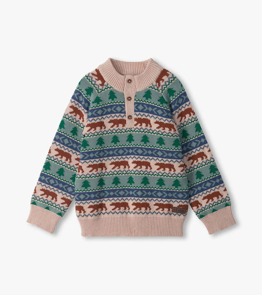 Big Bear Fair Isle Mock Neck Sweater