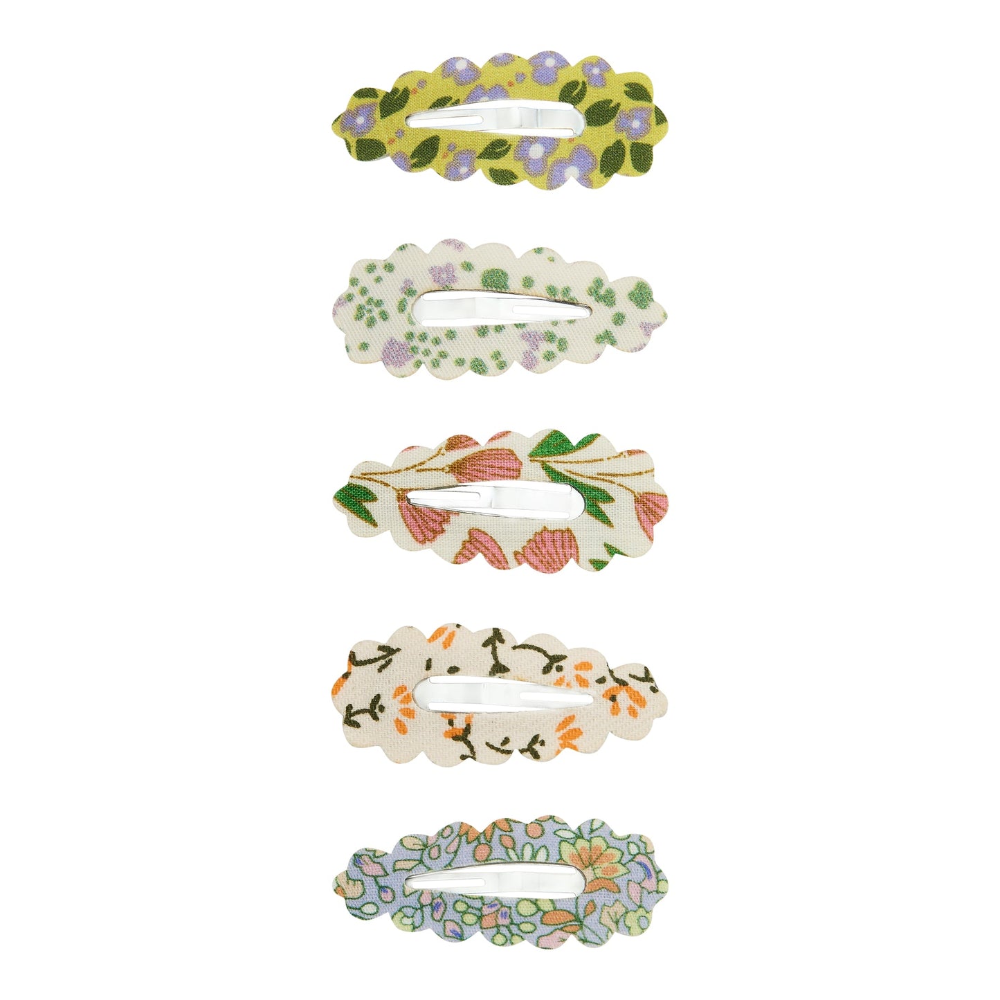 Spring scalloped Hair Clips