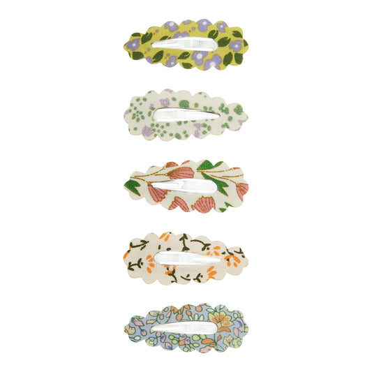 Spring scalloped Hair Clips