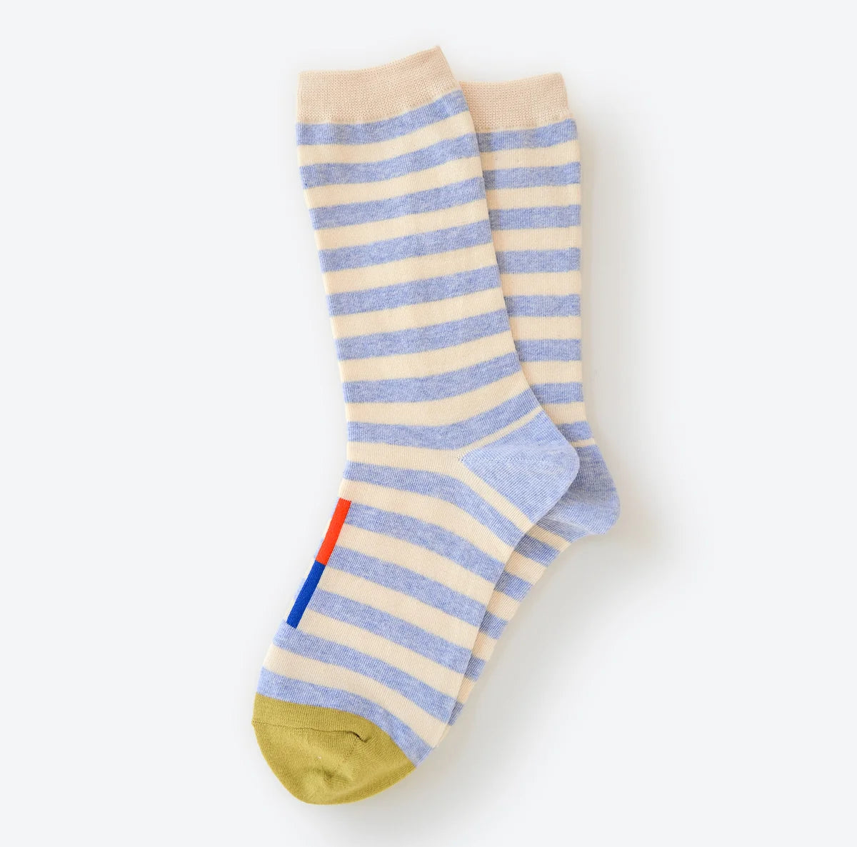 Eureka stripe crew socks - fog