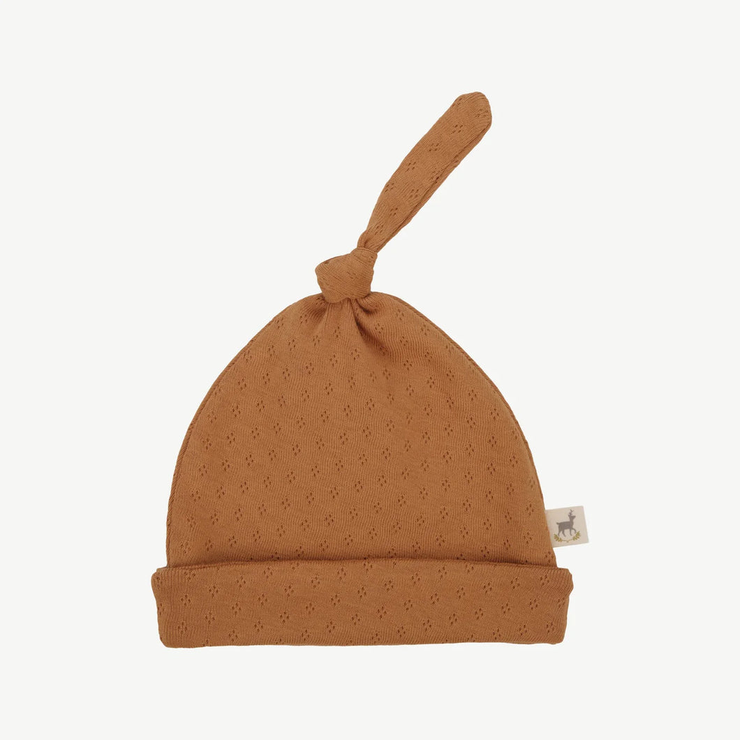 Beanie - Pointelle Cashew