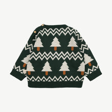 Load image into Gallery viewer, Knit Sweater - Cozy Bears Dark Green
