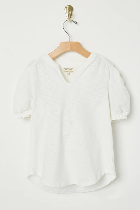 V-Neck Puff Sleeve Top
