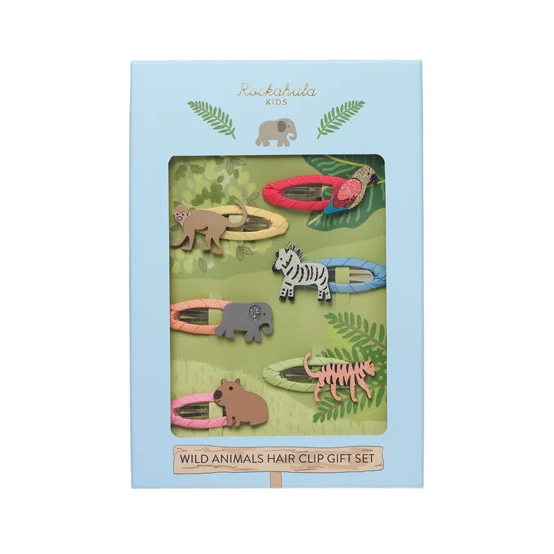 Wild Animals Hair Clip Gift Set