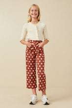 Load image into Gallery viewer, Wide Leg Polka Dot Patch Pocket Knit Pants
