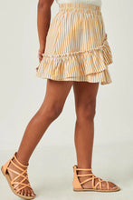 Load image into Gallery viewer, Striped Asymmetric Ruffle Skirt
