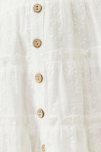 Load image into Gallery viewer, Floral Embroidered Button Skirt
