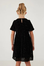 Load image into Gallery viewer, Floral Burnout Puff Sleeve Dress
