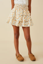 Load image into Gallery viewer, Smocked Waist Tiered Ditsy Floral Skirt

