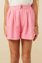 Load image into Gallery viewer, Pleated Detail Button Front Shorts
