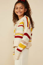 Load image into Gallery viewer, Multi Stripe Knit Sweater Cardigan
