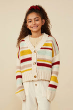 Load image into Gallery viewer, Multi Stripe Knit Sweater Cardigan
