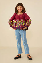 Load image into Gallery viewer, Floral Embroidered Ruffled Top
