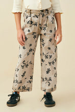 Load image into Gallery viewer, Floral Printed Washed Wide Leg Pants
