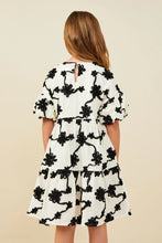 Load image into Gallery viewer, Floral Applique Ruffled Sleeve Dress
