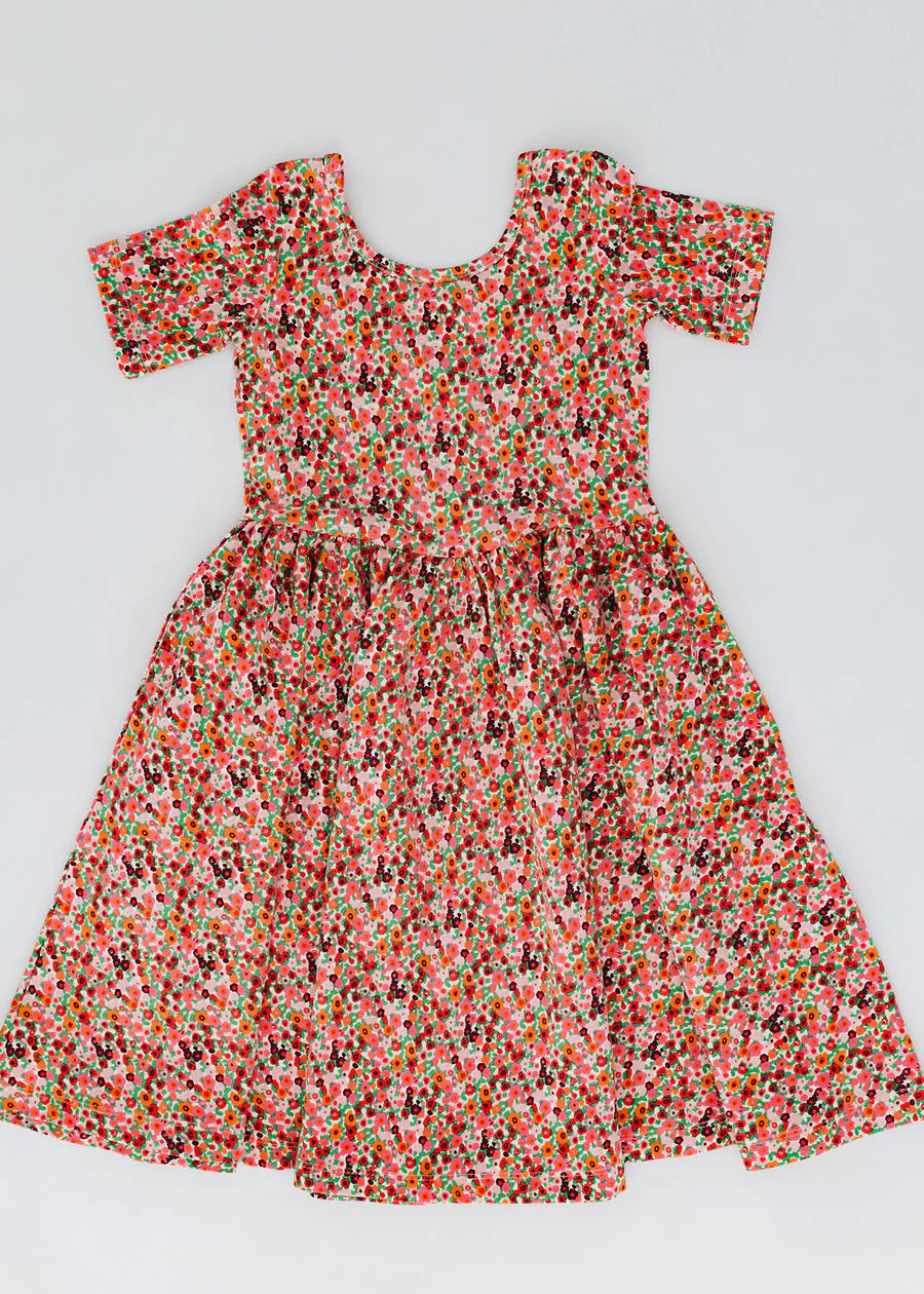 Short Sleeve Twirl Dress - Posy Pop