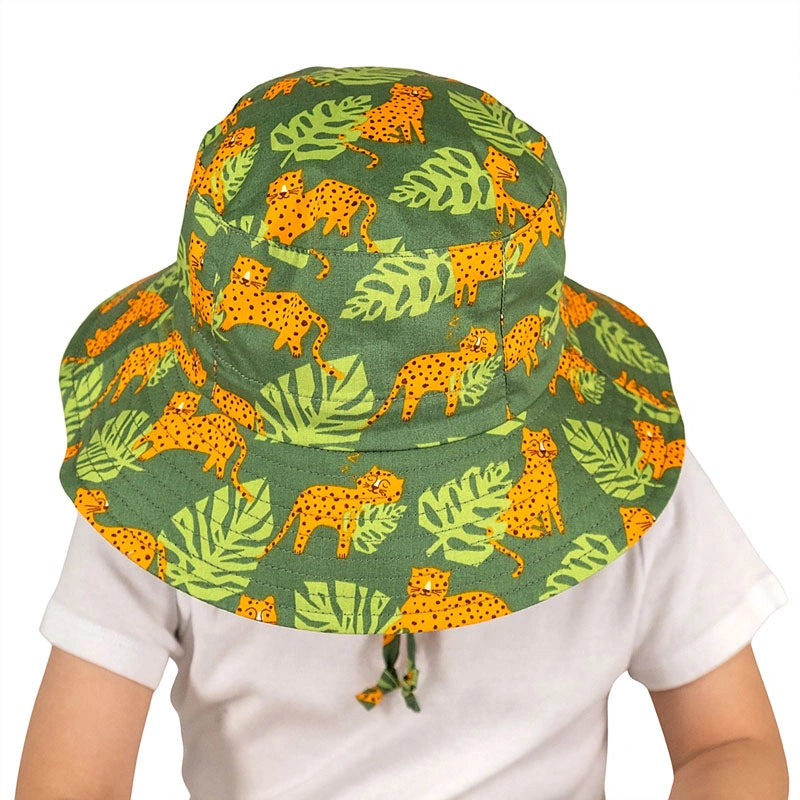 Kids Cotton Bucket Hat | Leopard