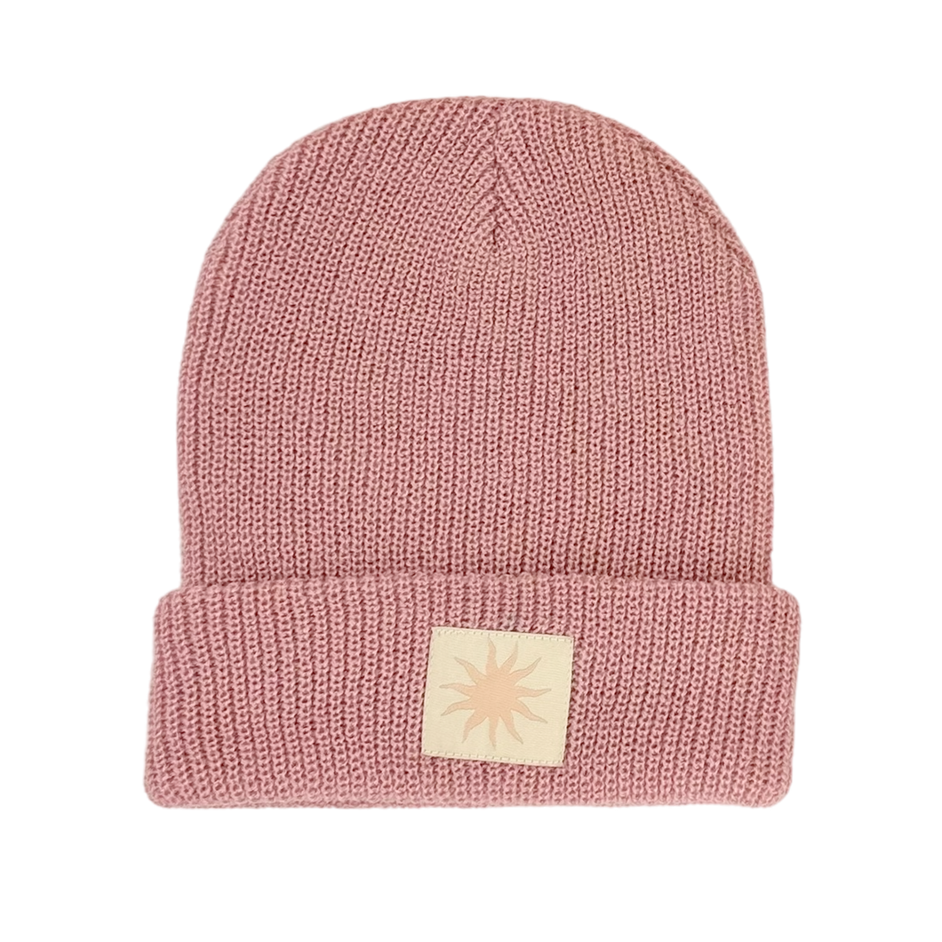Here Comes the Sun Beanie - Rosewood