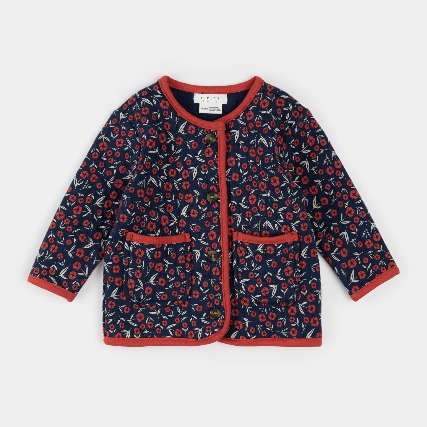 Poppy Floral Quilted Cardigan