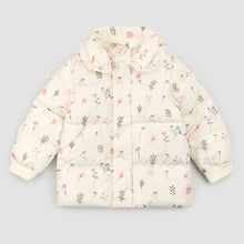 Load image into Gallery viewer, Pressed Flowers Puffer - Birch
